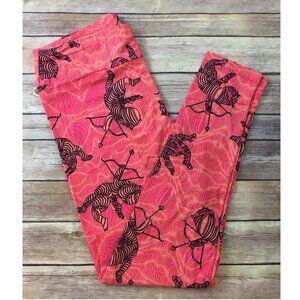 NWT LulaRoe TC Leggings Cupid Arrow pink Valentines Day Wedding Tall Curvy
